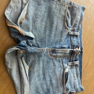 old navys no hole jean shorts